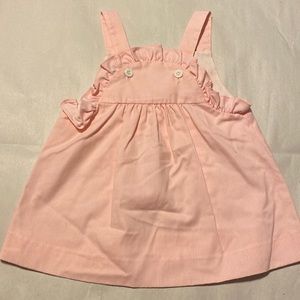 Light pink striped baby dress